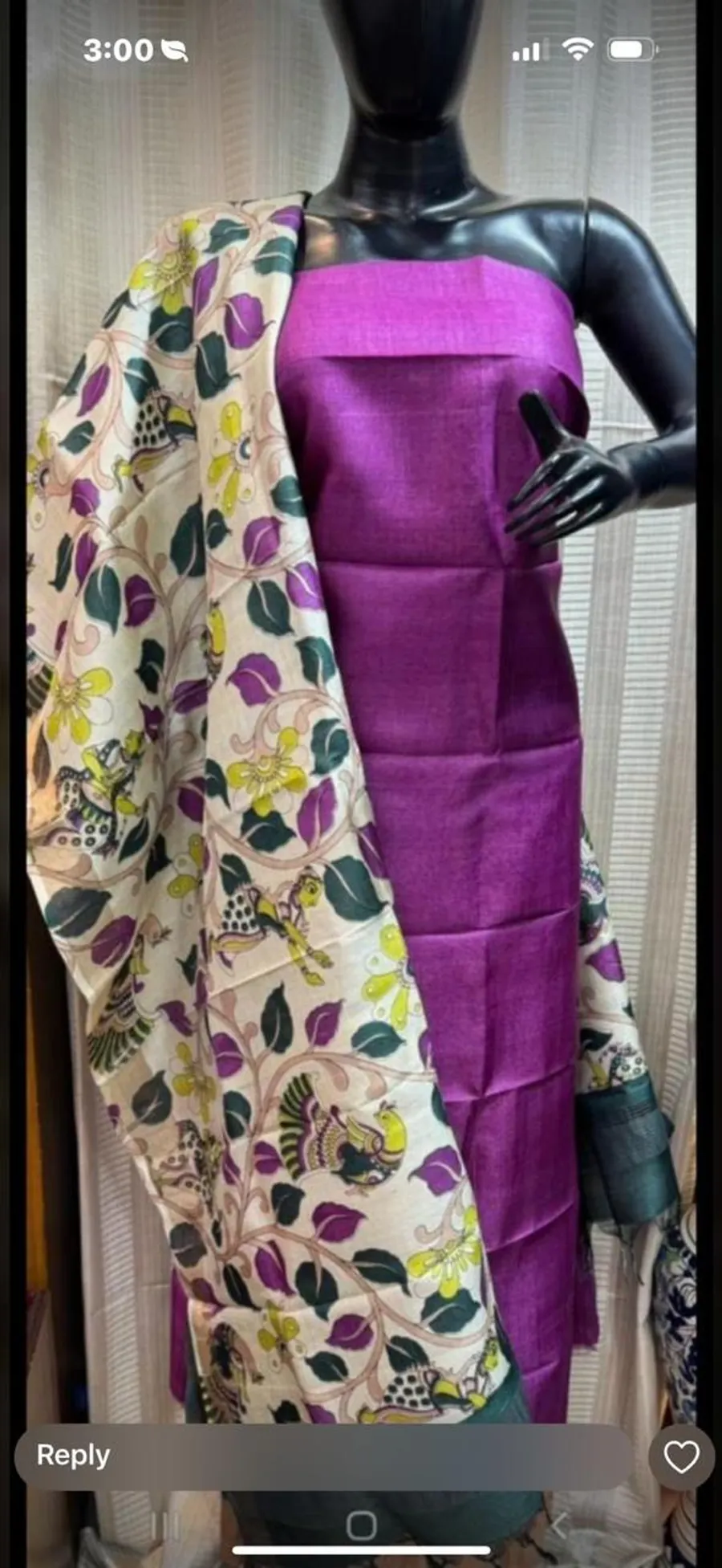 Pure Handloom Tussar Silk Dress Materials (Top & Dupatta Only)